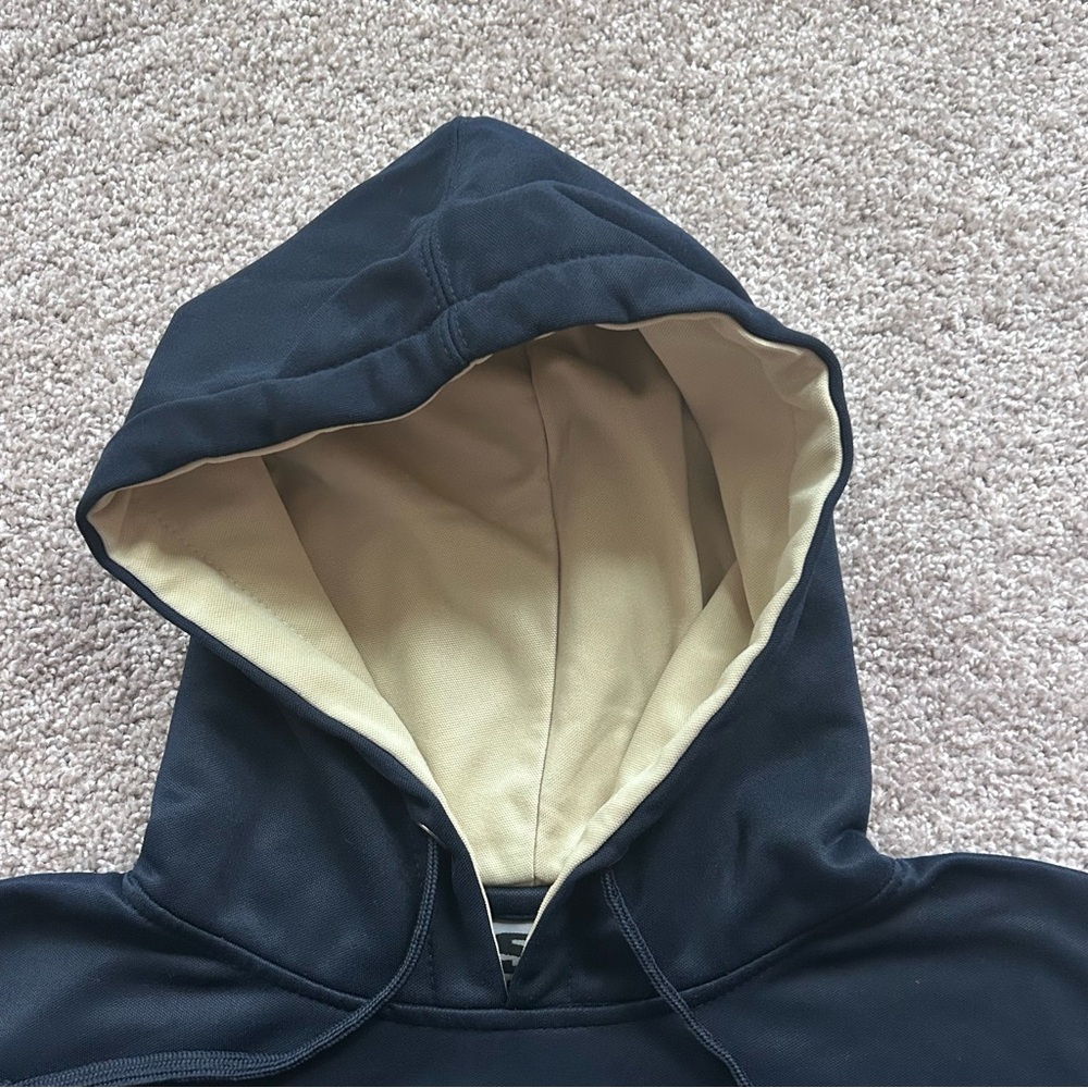 University of Akron Zip Navy Blue Hoodie Sweatshirt Size Medium - Picture 5 of 8